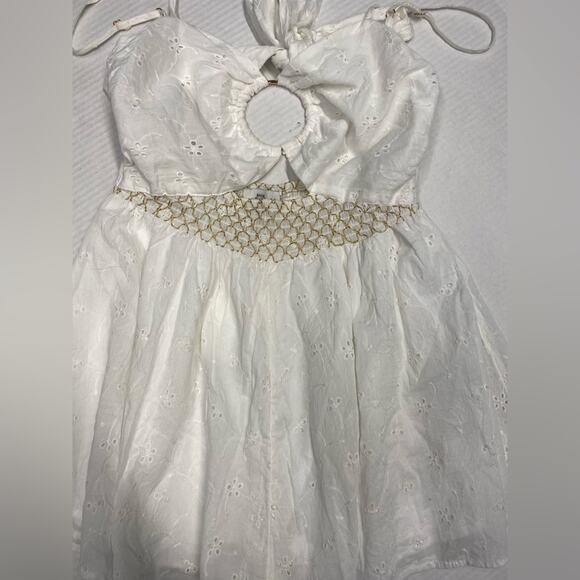 River Island white playsuit romper boho size small (b19) - Picture 2 of 8